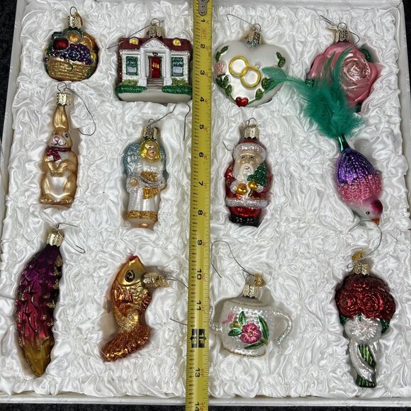 Old World Christmas Bride's Ornament Set of 12 Collection Wedding Gift Box - Picture 7 of 14